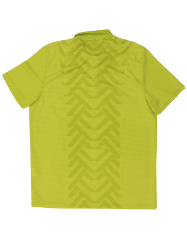 Polo Under Armour da uomo Heat Gear XL verde geometrico in poliammide