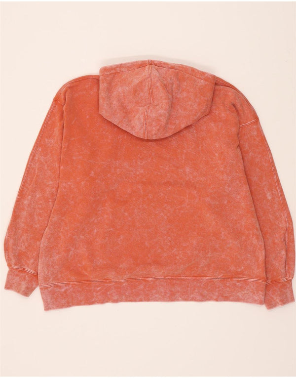 Felpa con cappuccio oversize Jordan da uomo, piccola, in cotone tie-dye arancione