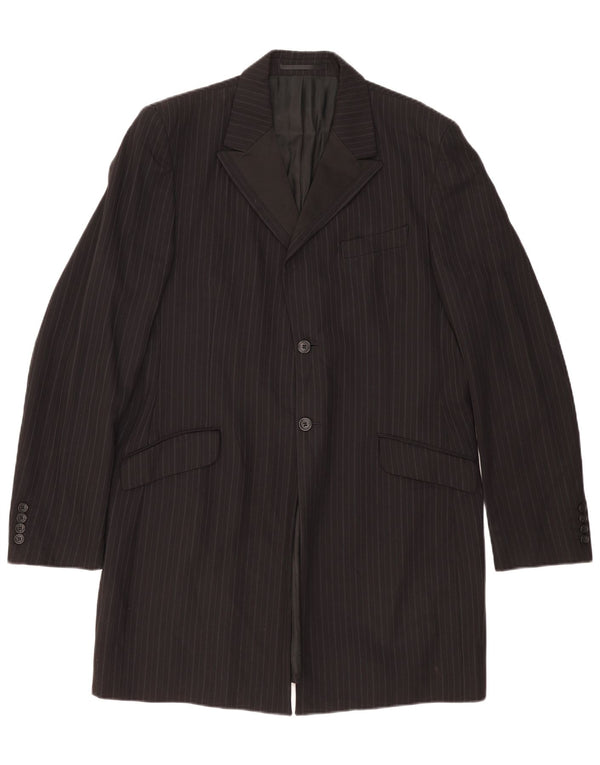 Cappotto da uomo Dolce & Gabbana UK 42 XL gessato nero