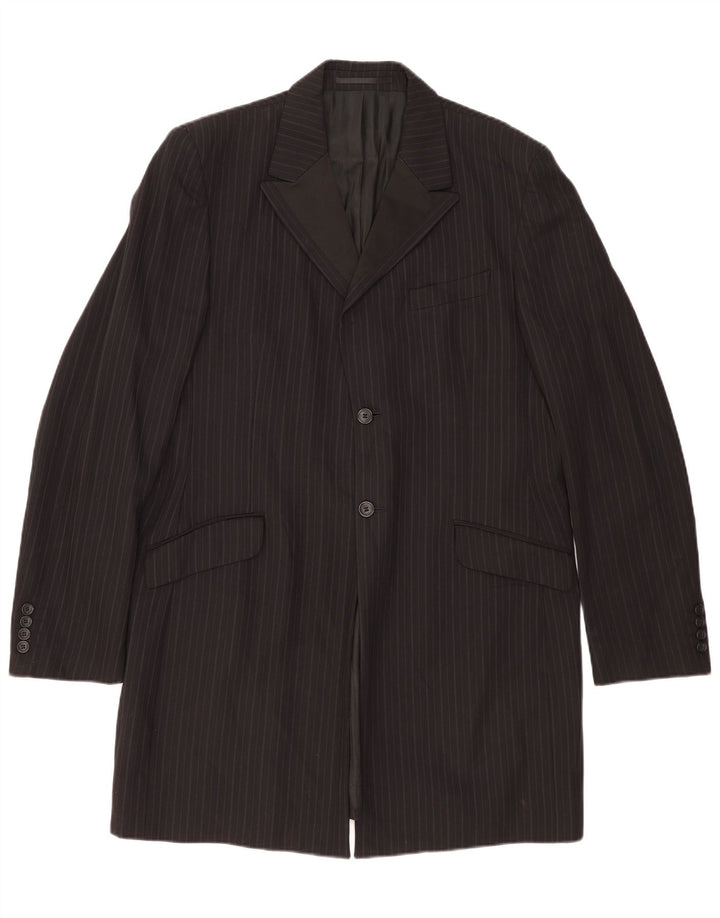 Cappotto da uomo Dolce & Gabbana UK 42 XL gessato nero
