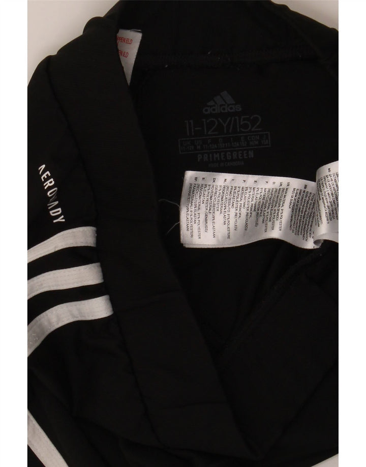 Leggings ADIDAS Aeroready per ragazze 11-12 anni in poliestere nero