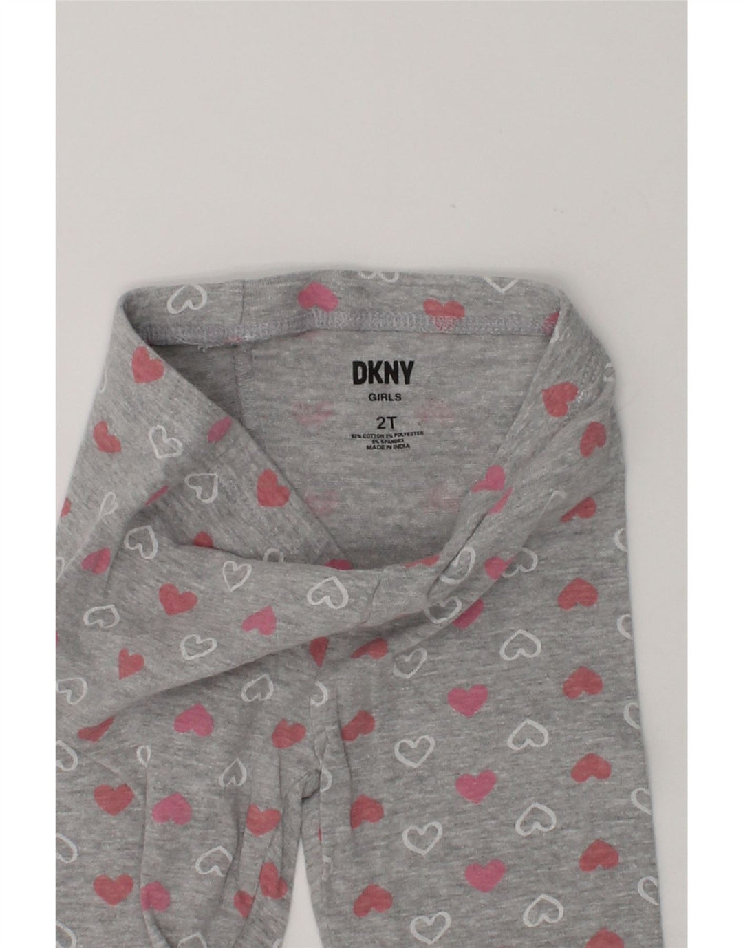 DKNY Baby Girls Tracksuit Trousers 18-24 Months Grey Spotted Cotton | Vintage Dkny | Thrift | Second-Hand Dkny | Used Clothing | Messina Hembry 
