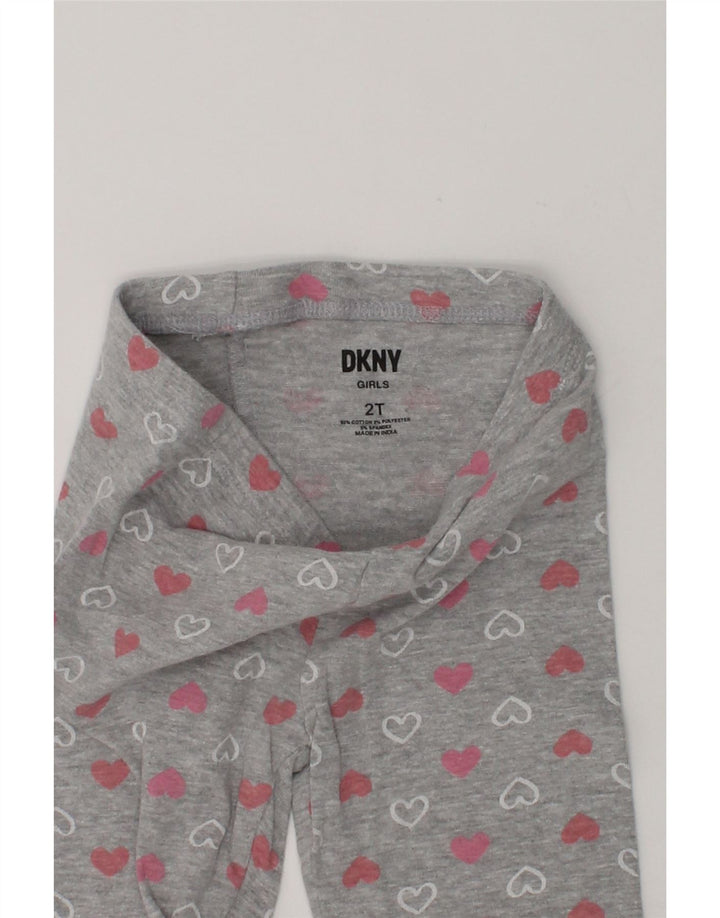 DKNY Baby Girls Tracksuit Trousers 18-24 Months Grey Spotted Cotton | Vintage Dkny | Thrift | Second-Hand Dkny | Used Clothing | Messina Hembry 