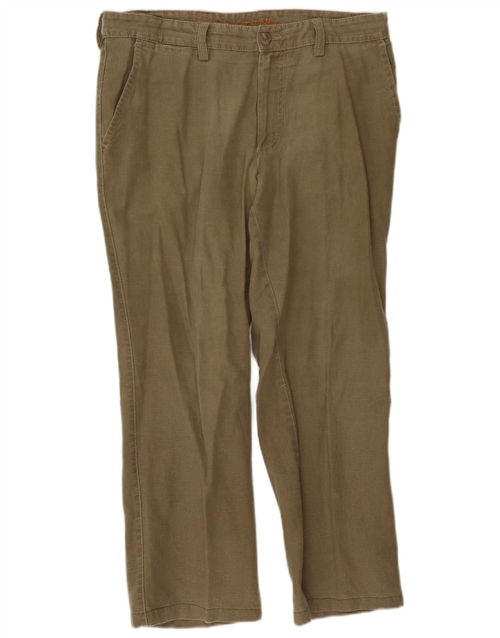 CAMEL ACTIVE Pantaloni chino dritti da uomo W36 L27 cotone kaki