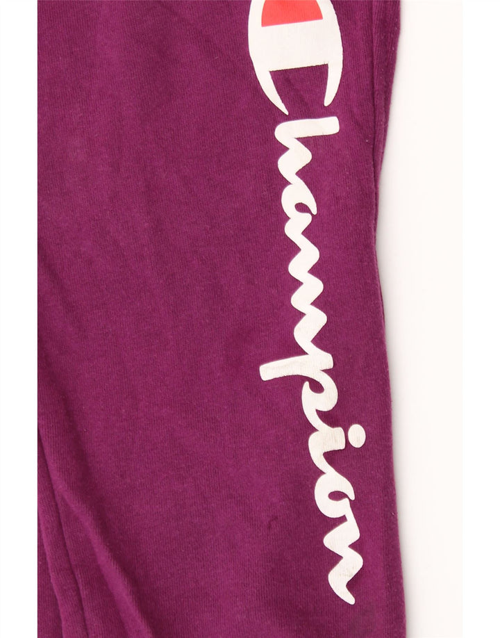 CHAMPION Pantaloni da tuta con grafica da donna Joggers UK 18 XL Cotone viola