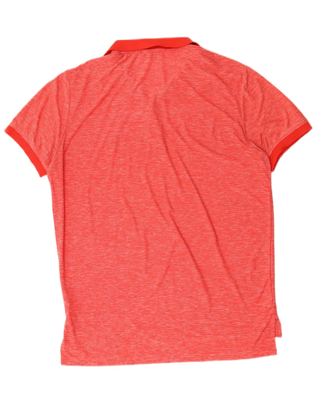 Polo Assn. Camicia da uomo in poliestere screziato rosso medio