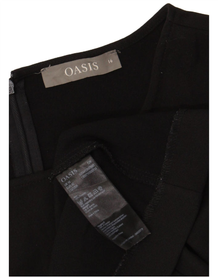 Abito tubino da donna Oasis UK 16 Grande poliestere nero