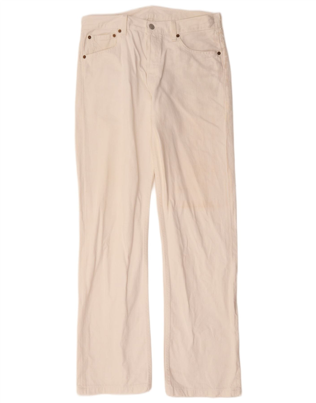 Levi's Uomo 501 Jeans dritti W34 L33 Cotone bianco