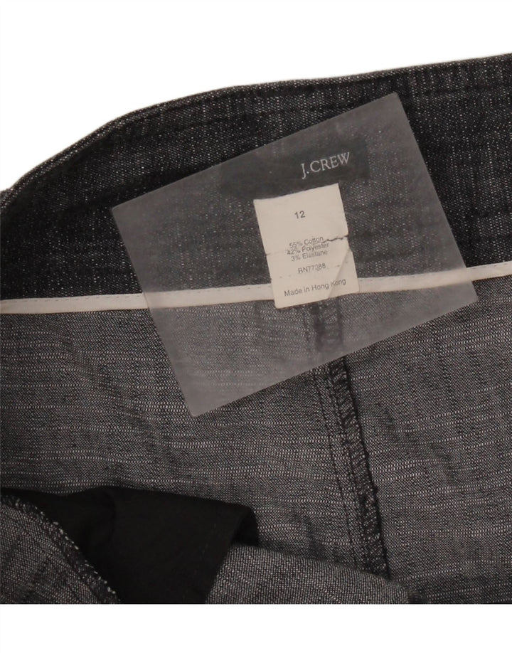 Gonna dritta da donna J. CREW US 12 Large W32 Cotone grigio