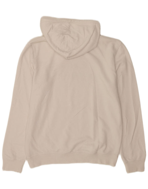 Felpa con cappuccio grafica da uomo Champion Large bianca