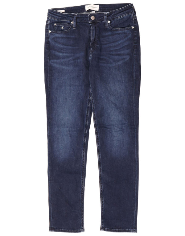 Jeans slim da donna Calvin Klein W31 L30 cotone blu