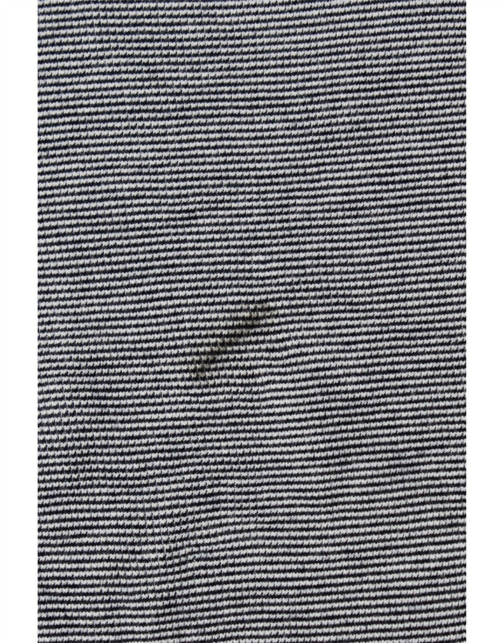 BONOBOS Top da uomo a maniche lunghe XL in cotone gessato blu