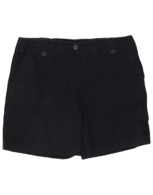 Pantaloncini cargo da donna Marks & Spencer UK 16 Large W34 cotone blu navy
