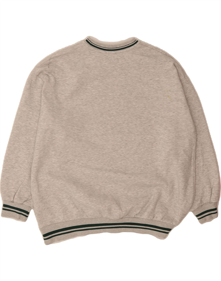 PULL & BEAR Mens Atlanta Oversized Graphic Sweatshirt Jumper Medium Grey Vintage Pull & Bear and Second-Hand Pull & Bear from Messina Hembry 