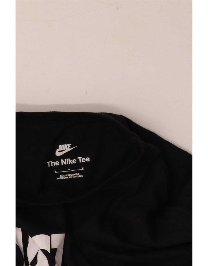 T-shirt grafica Nike da uomo grande nera