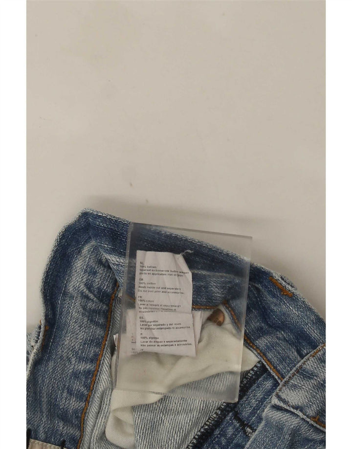 Jeans dritti invecchiati da uomo G-Star W32 L34 cotone blu