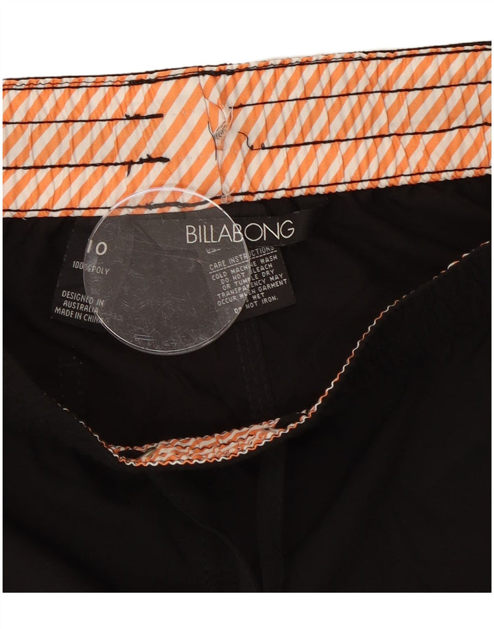 Pantaloncini da bagno grafici da donna Billabong US 10 Large Nero Poliestere