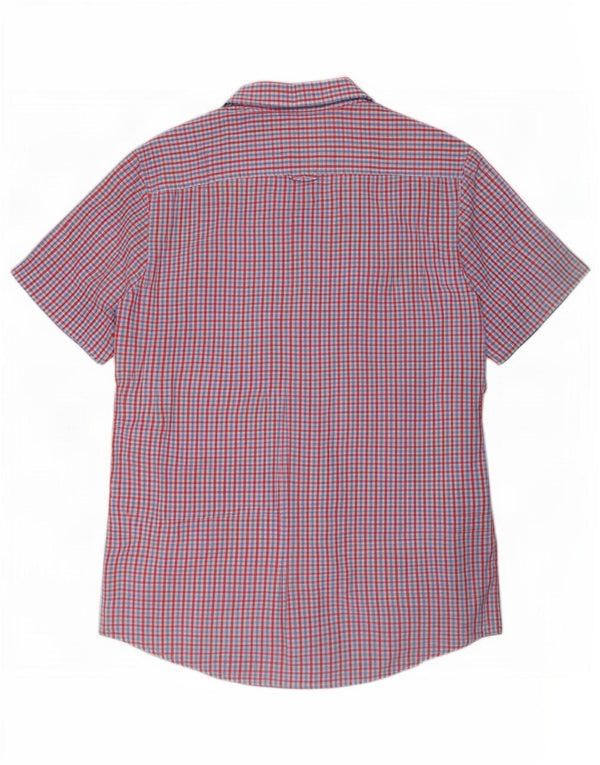 Crew Clothing Camicia a maniche corte da uomo 2XL Cotone a quadri rossi