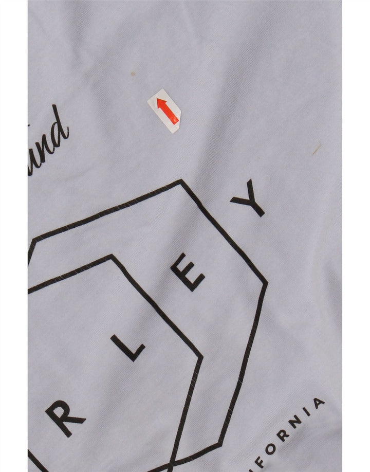 T-shirt grafica da uomo HURLEY Top in cotone blu medio