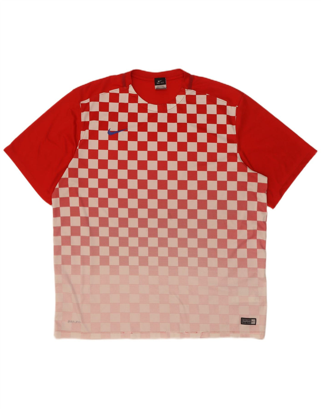T-shirt da uomo Nike Dri Fit Top 2XL poliestere geometrico rosso