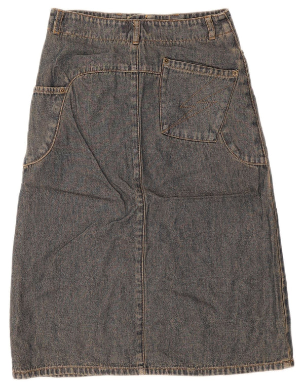 Gonna in denim da donna Topshop UK 8 piccola W26 blu