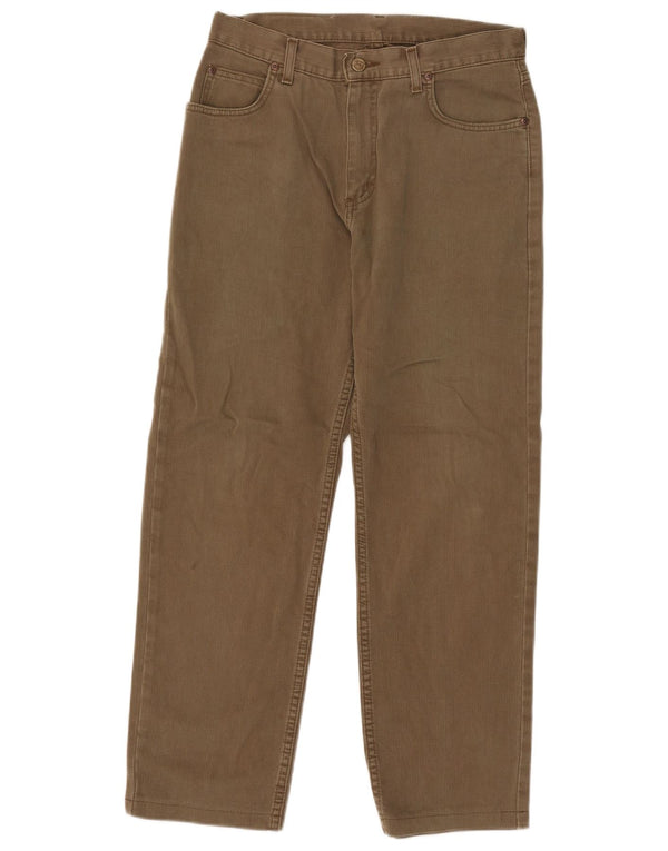 Pantaloni casual dritti Lee da uomo Brooklyn W32 L30 cotone kaki