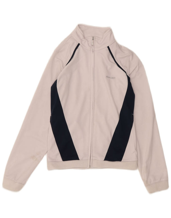 Giacca da tuta da donna Reebok UK 12 Medium White Colourblock Poliestere