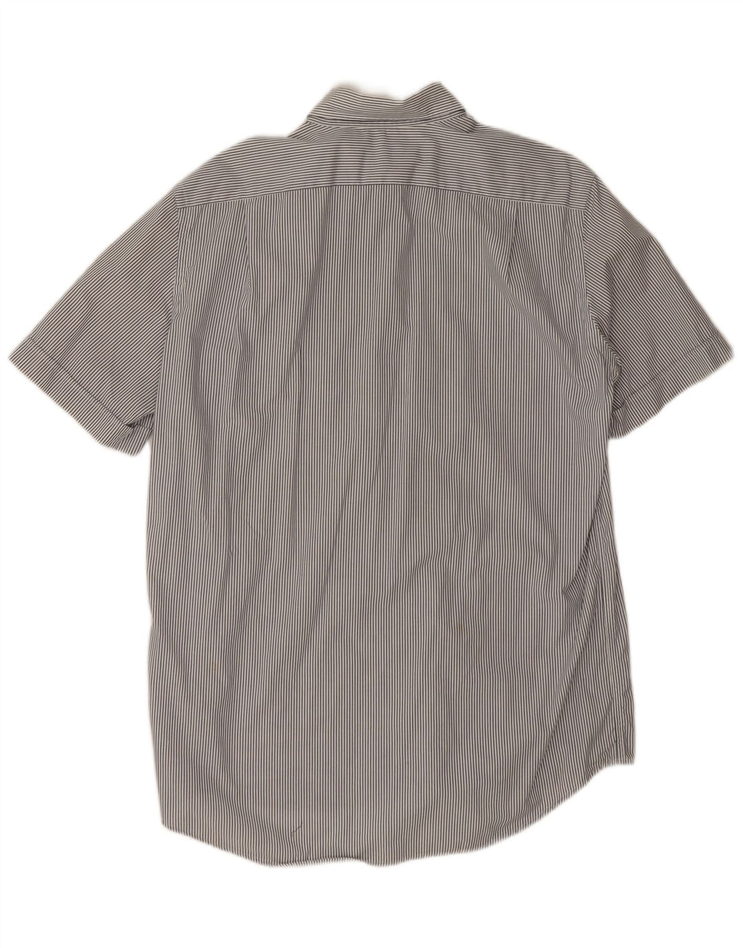 Camicia a maniche corte da uomo Lacoste taglia 41 grande cotone gessato grigio