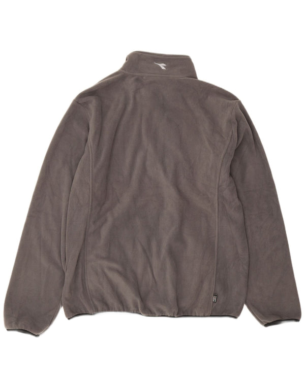 Giacca in pile da uomo Diadora UK 46 3XL Poliestere grigio