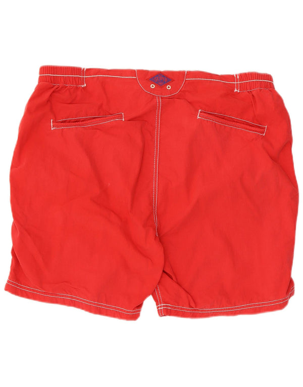 Pantaloncini da bagno da uomo Superdry 2XL rosso cotone