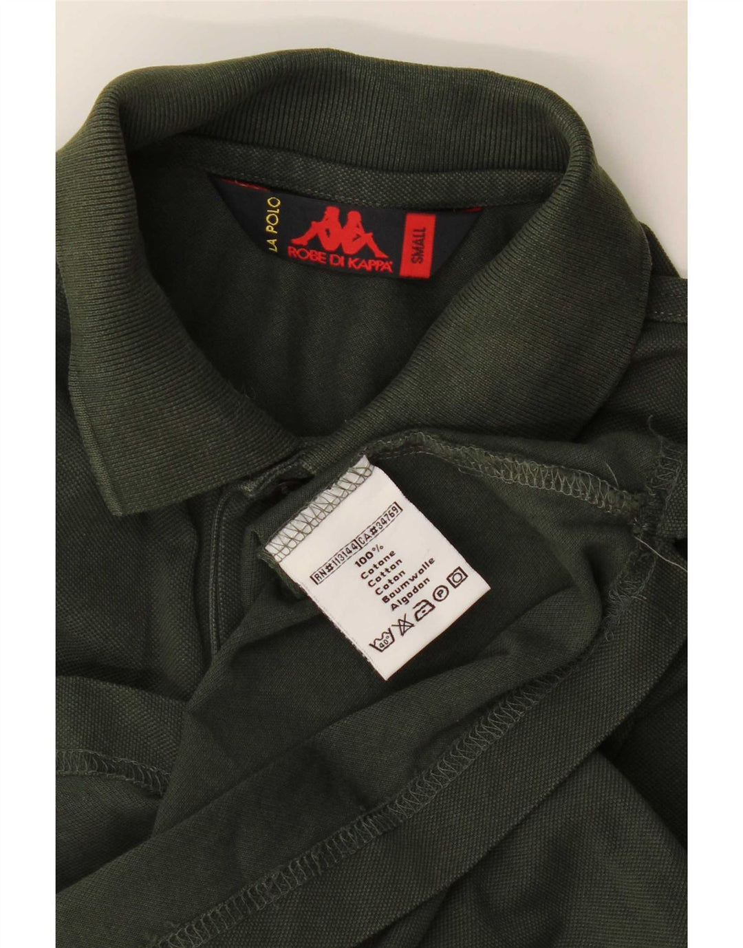 Polo Kappa Uomo Small Kaki Cotone
