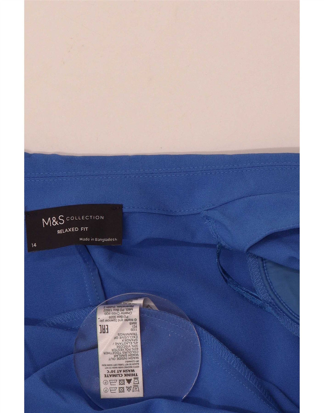 Giacca blazer da donna con maniche a 3/4 Marks & Spencer UK 14 grande blu
