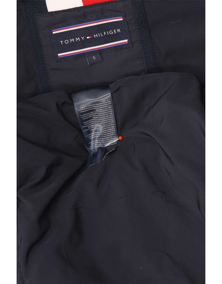 Giacca imbottita con cappuccio da uomo Tommy Hilfiger UK 36 Small Poliestere blu navy