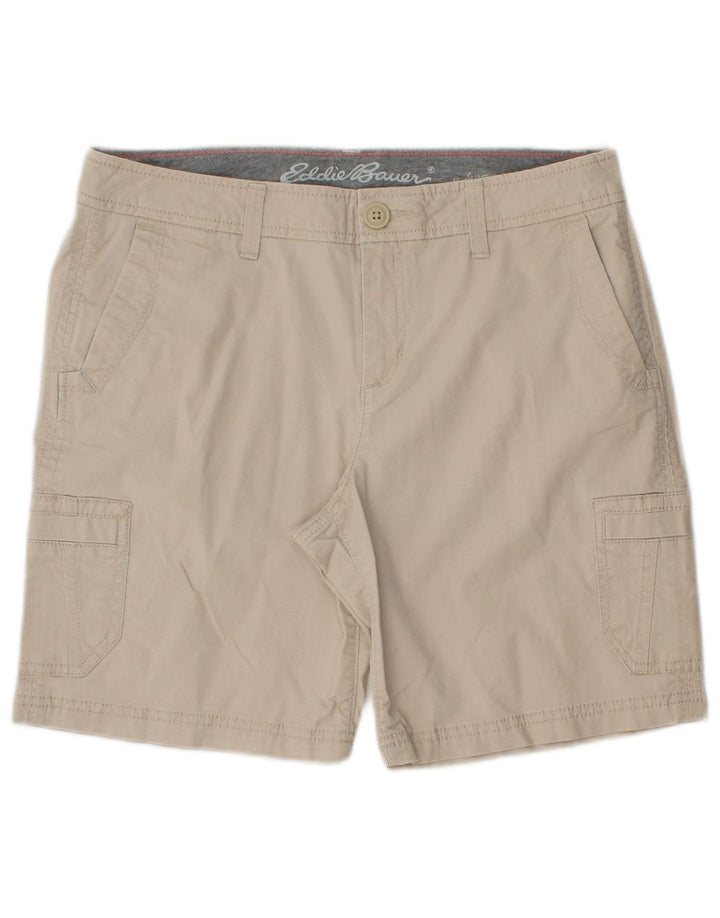 Pantaloncini cargo da donna Eddie Bauer US 4 Small W30 Cotone Beige