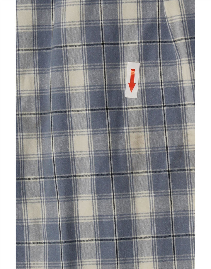Camicia da uomo Timberland in cotone a quadri blu medio