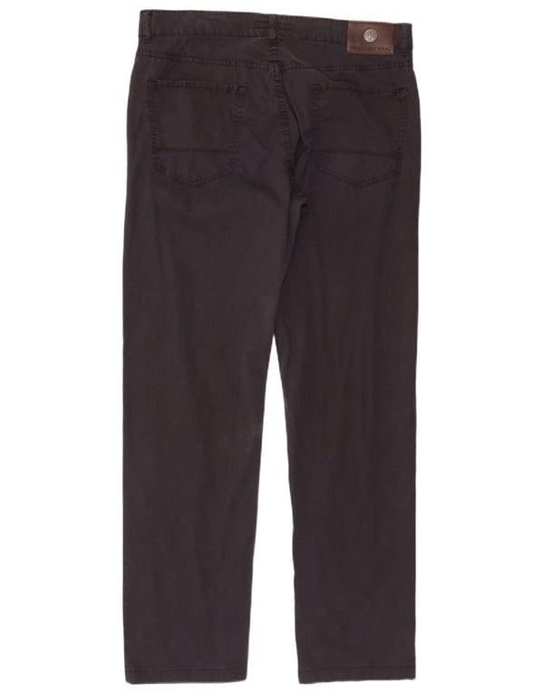 Pantaloni Casual Dritti Uomo Trussardi W35 L32 Blu Navy Cotone
