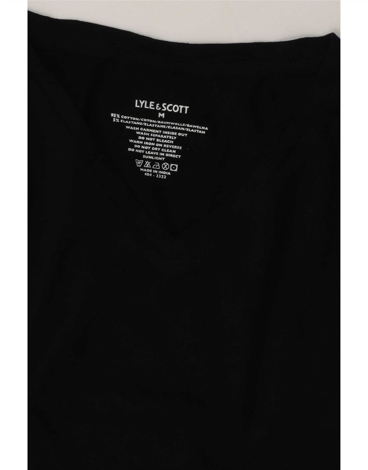 T-shirt da uomo Lyle & Scott Top in cotone nero medio