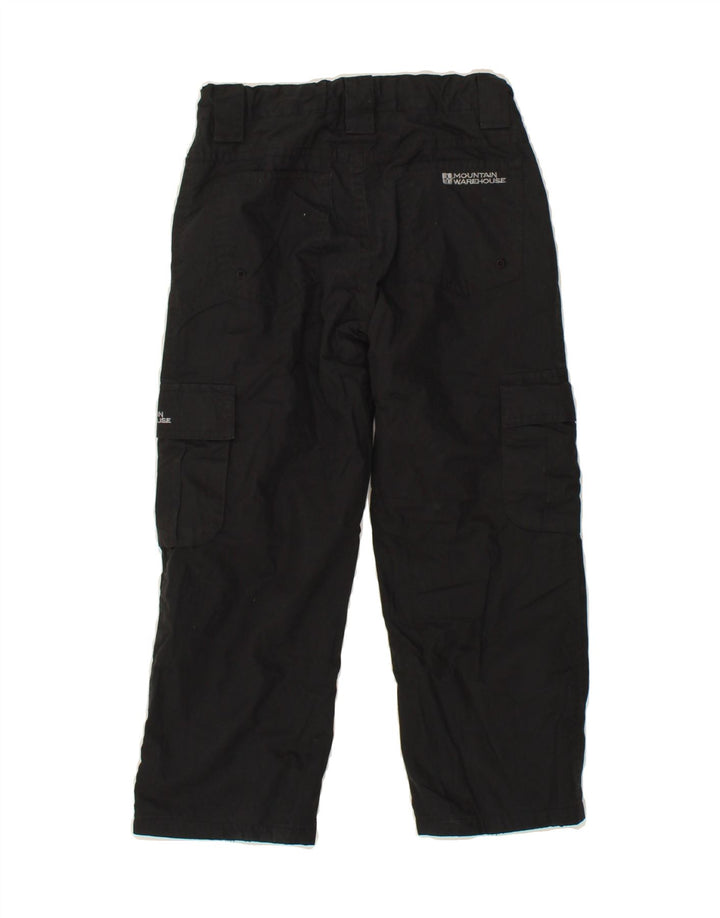 MOUNTAIN WAREHOUSE Boys Straight Cargo Trousers 5-6 Years W20 L8 Black Vintage Mountain Warehouse and Second-Hand Mountain Warehouse from Messina Hembry 
