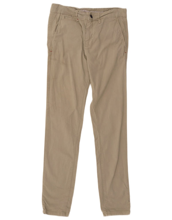 Pantaloni chino slim da uomo Zara EU 38 Small W31 L31 Cotone beige