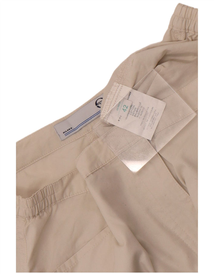 Pantaloncini casual da donna Sergio Tacchini IT 42 Medium W30 Cotone bianco