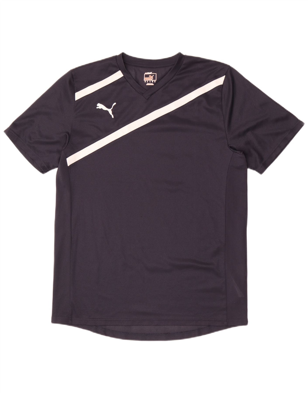 T-shirt da uomo Puma Top grande a righe blu navy