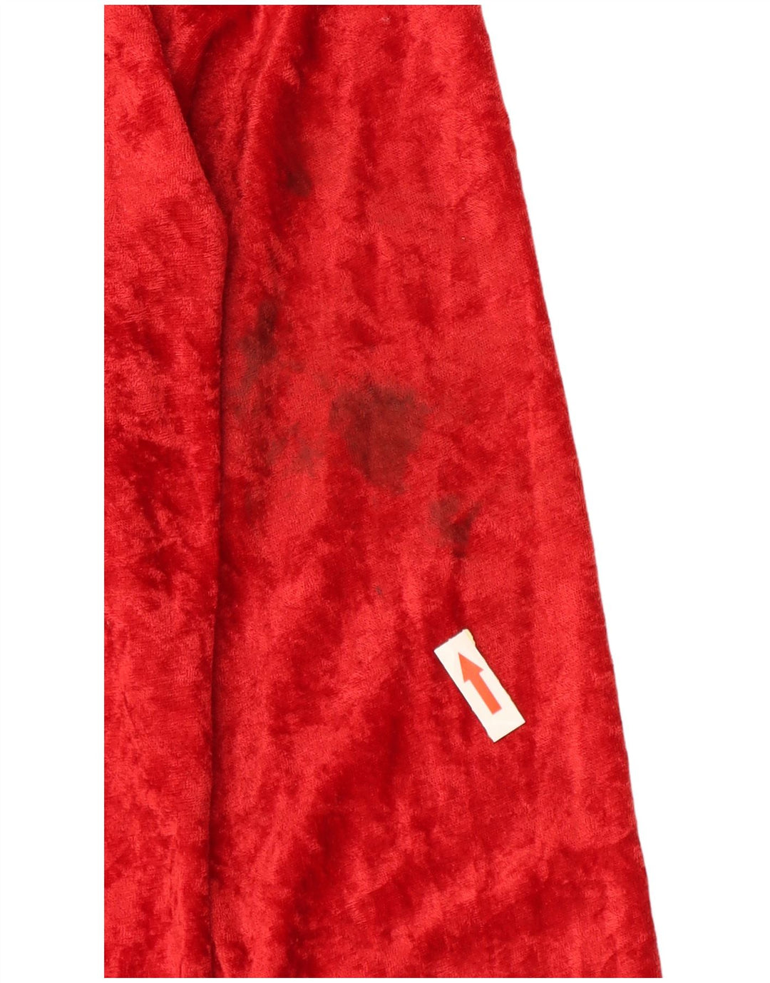 Body vintage da donna in velluto UK 14 cotone rosso medio