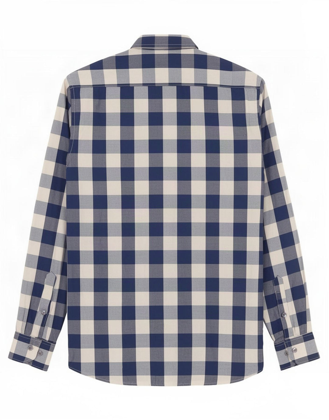 Camicia slim da uomo Gant piccola in cotone a quadretti blu