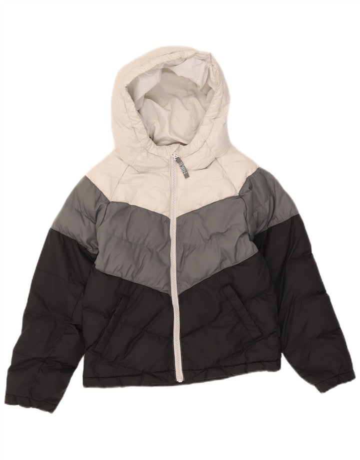 Giacca imbottita con cappuccio Nike per ragazze 8-9 anni piccola multicolore Colourblock