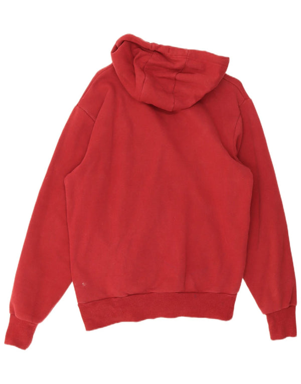 Felpa con cappuccio grafica da uomo Ellesse, cotone rosso medio