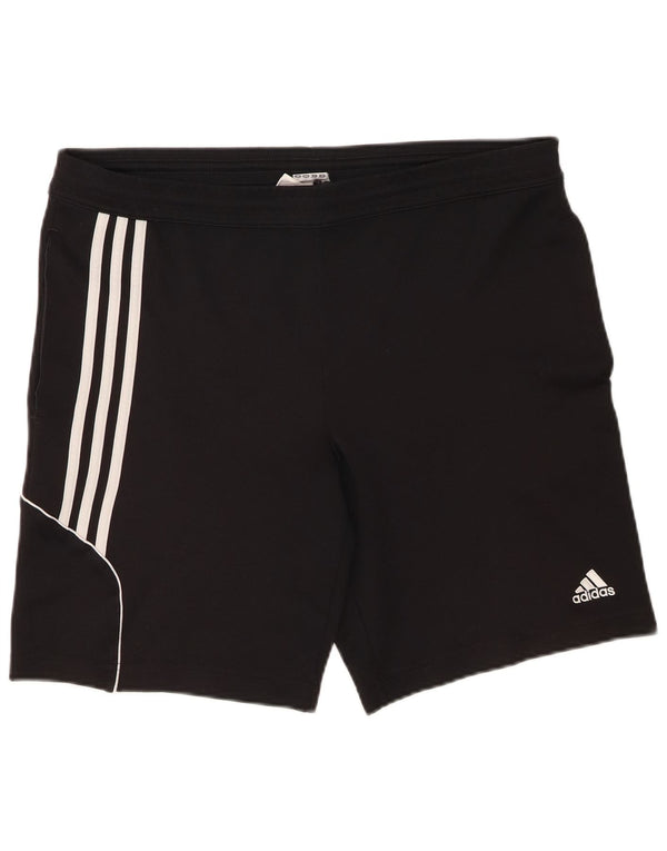 Pantaloncini sportivi Adidas Climalite da uomo grandi in poliestere nero