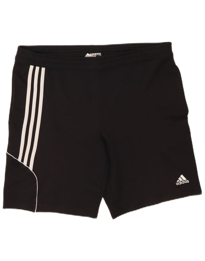 Pantaloncini sportivi Adidas Climalite da uomo grandi in poliestere nero