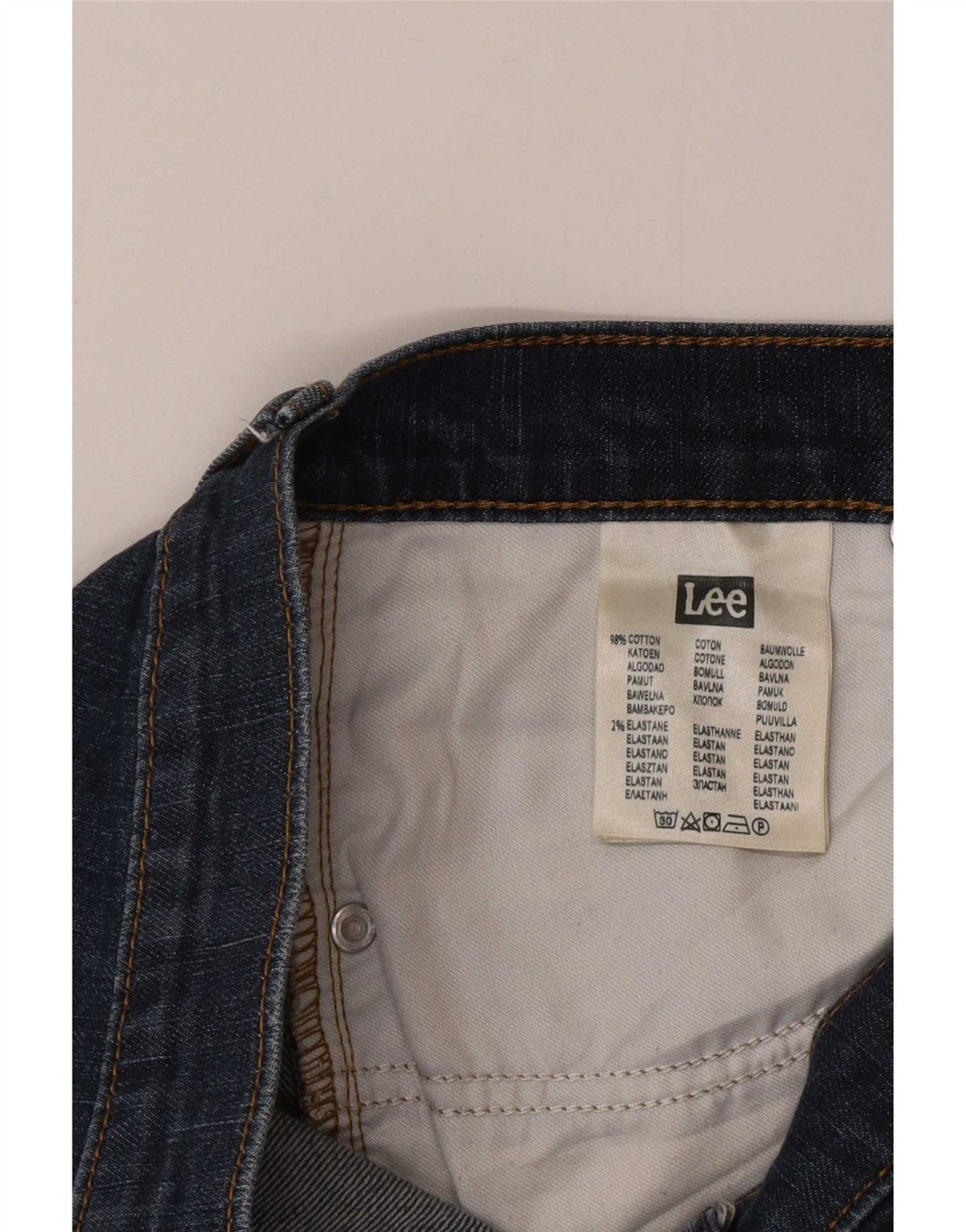 Jeans slim da uomo Lee Rider W30 L32 in cotone blu navy