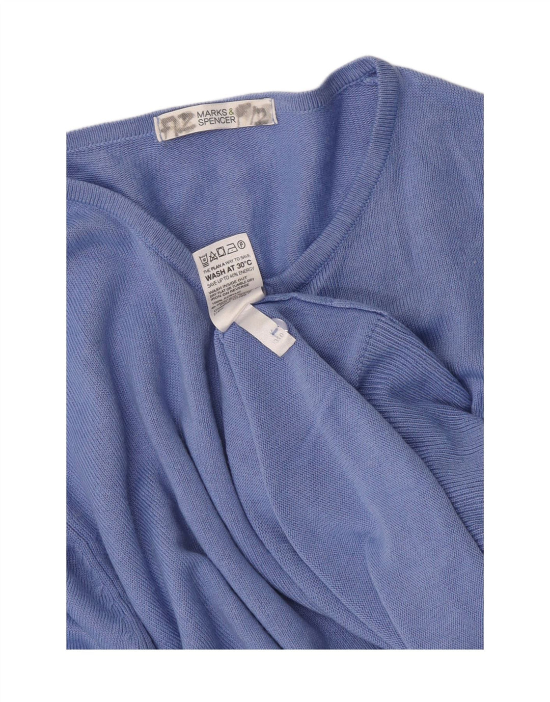 Maglione cardigan da donna Marks & Spencer UK 14 grande acrilico blu