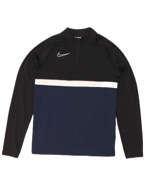 Top della tuta pullover Nike da ragazzo Dri Fit 12-13 anni Large Nera